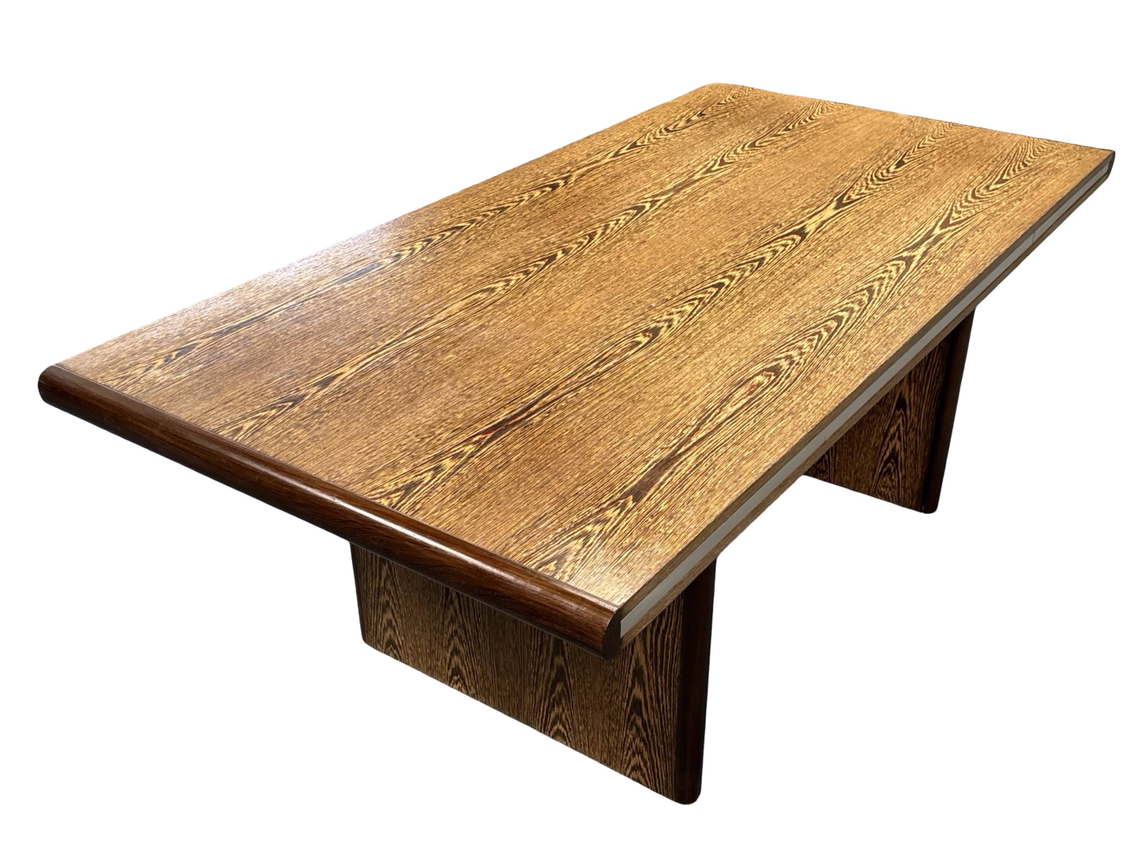 Vintage executive desk - large desk wenge 70s design