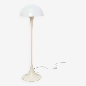 Vintage mushroom floor lamp in the style of Verner Panton's Panthella design.