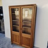 Vitrine parisienne d'école en chêne, 1950