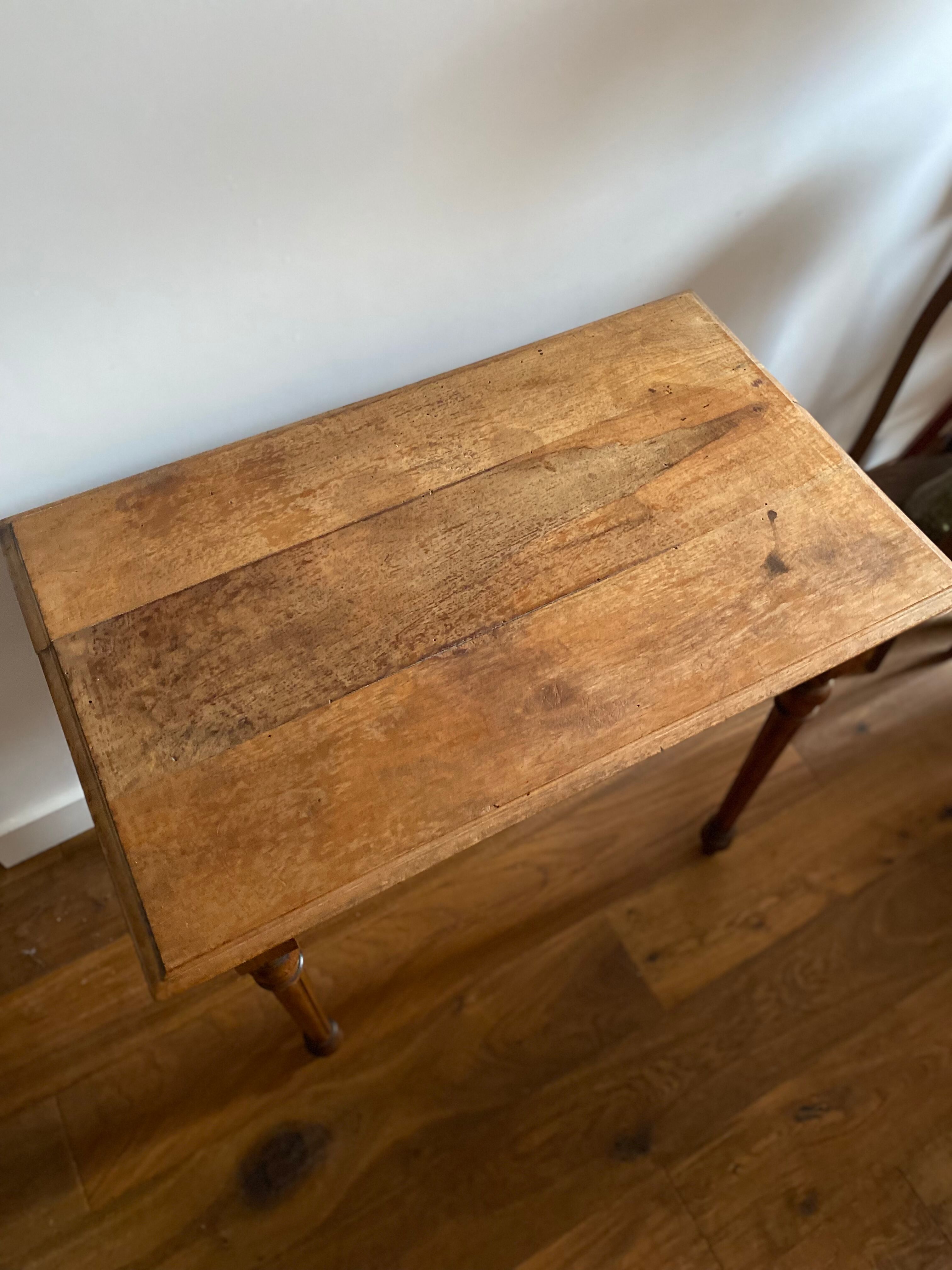 Wooden desk year 50 feet turned