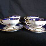 10 cups batch with porcelain saucers from Bavaria D-RW Weissenstadt