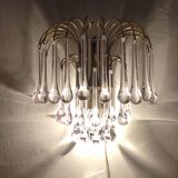 Wall lamp "Venini" of crystals. Italy 1970s