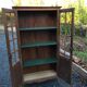 Bibliothèque vintage en hêtre à 2 portes