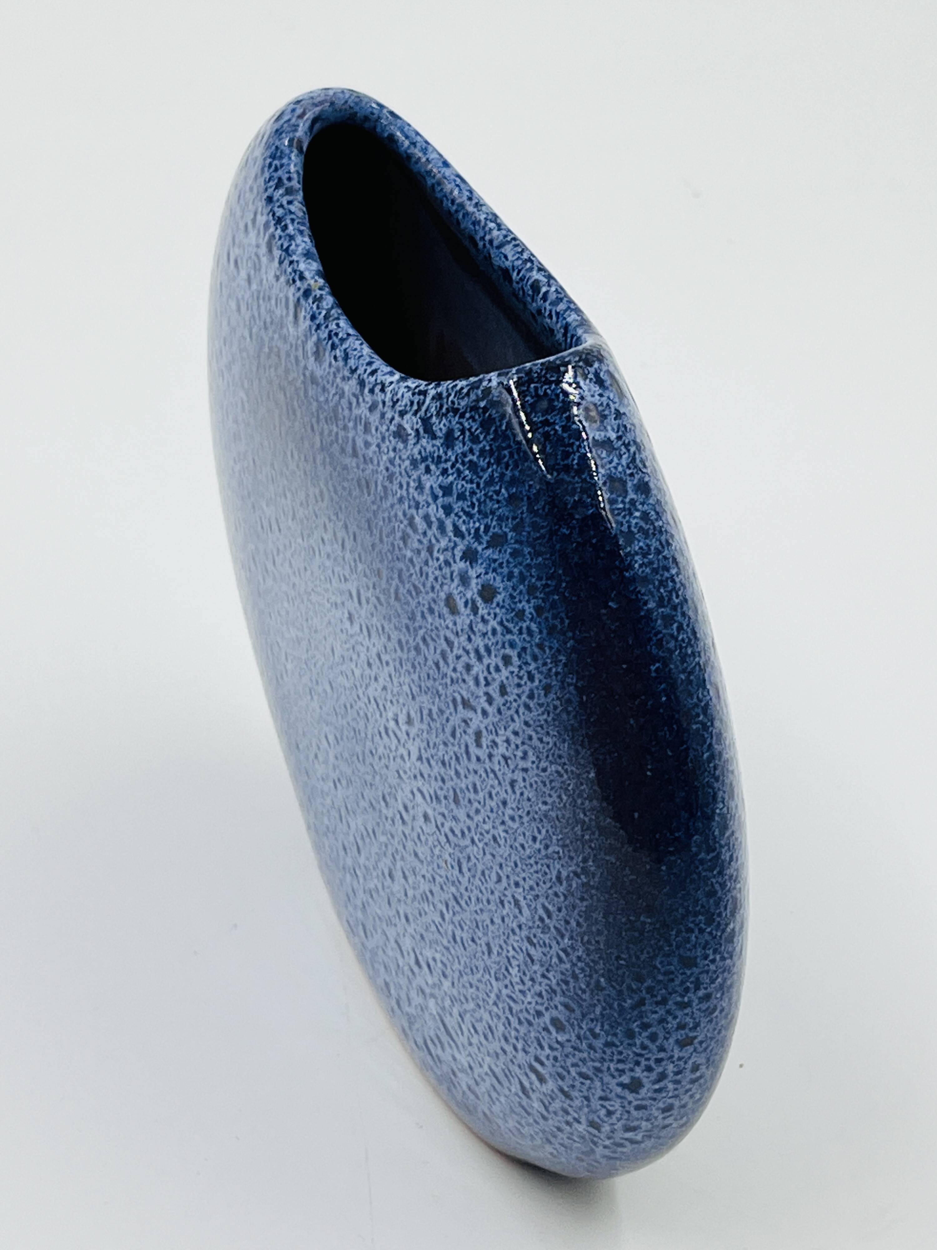 Maredsous ceramic pebble vase by Antonio Lampecco