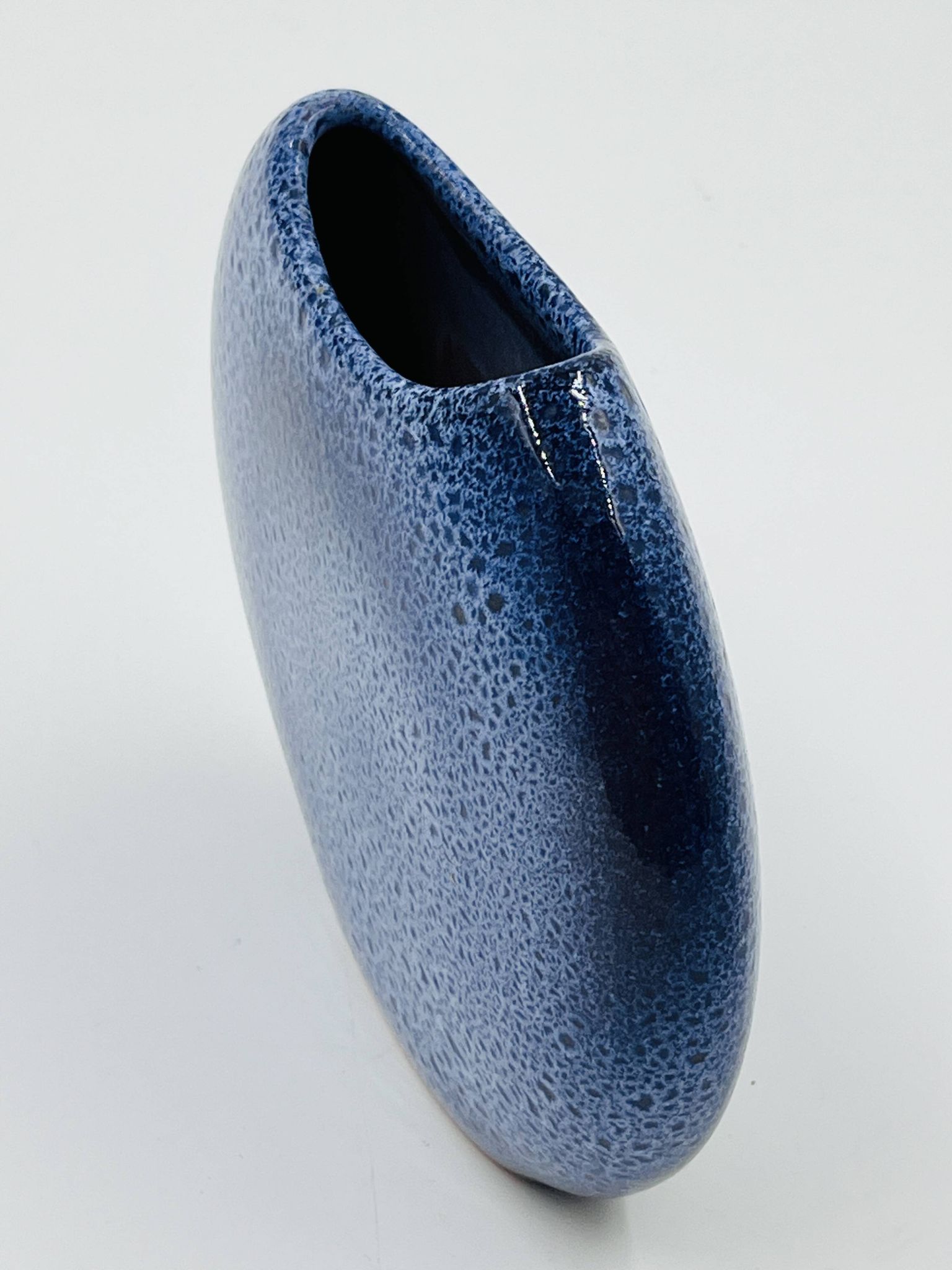 Maredsous ceramic pebble vase by Antonio Lampecco