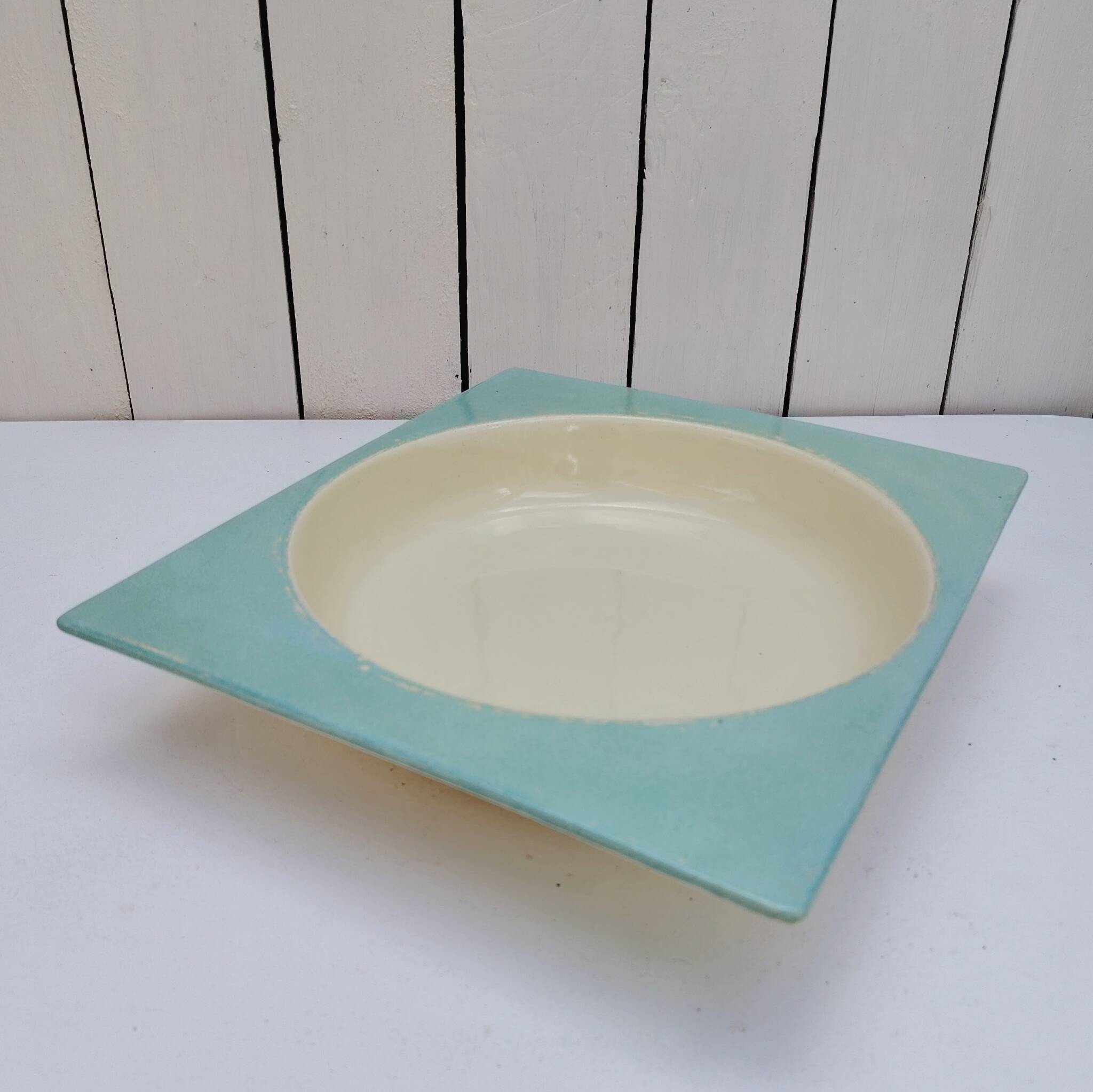 Vegetable dish, ceramic, Jean Luce earthenware, vintage