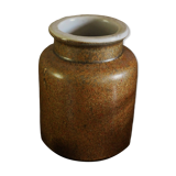 Vase, Glazed Vintage Stoneware Pot for Interior Use