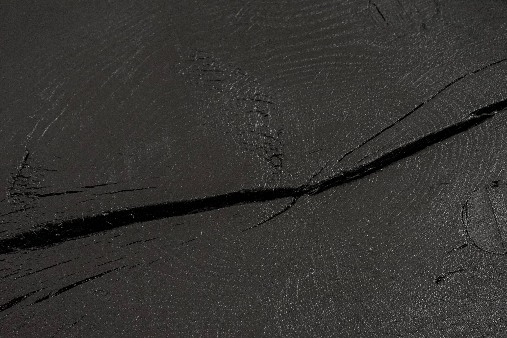 Burnt wood farm stool