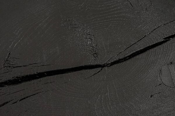 Tabouret de ferme bois brulé