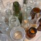 Lot 37 vials small glassware decor pharmacy 1920'