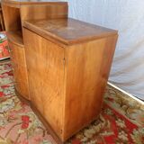 Small art deco sideboard walnut veneer