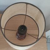 Vintage Japanese straw lamp