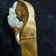 rare applique 1st Empire solid bronze Egyptian sphinx