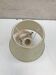 Old molded glass lamp + shade cream & gold 70s vintage