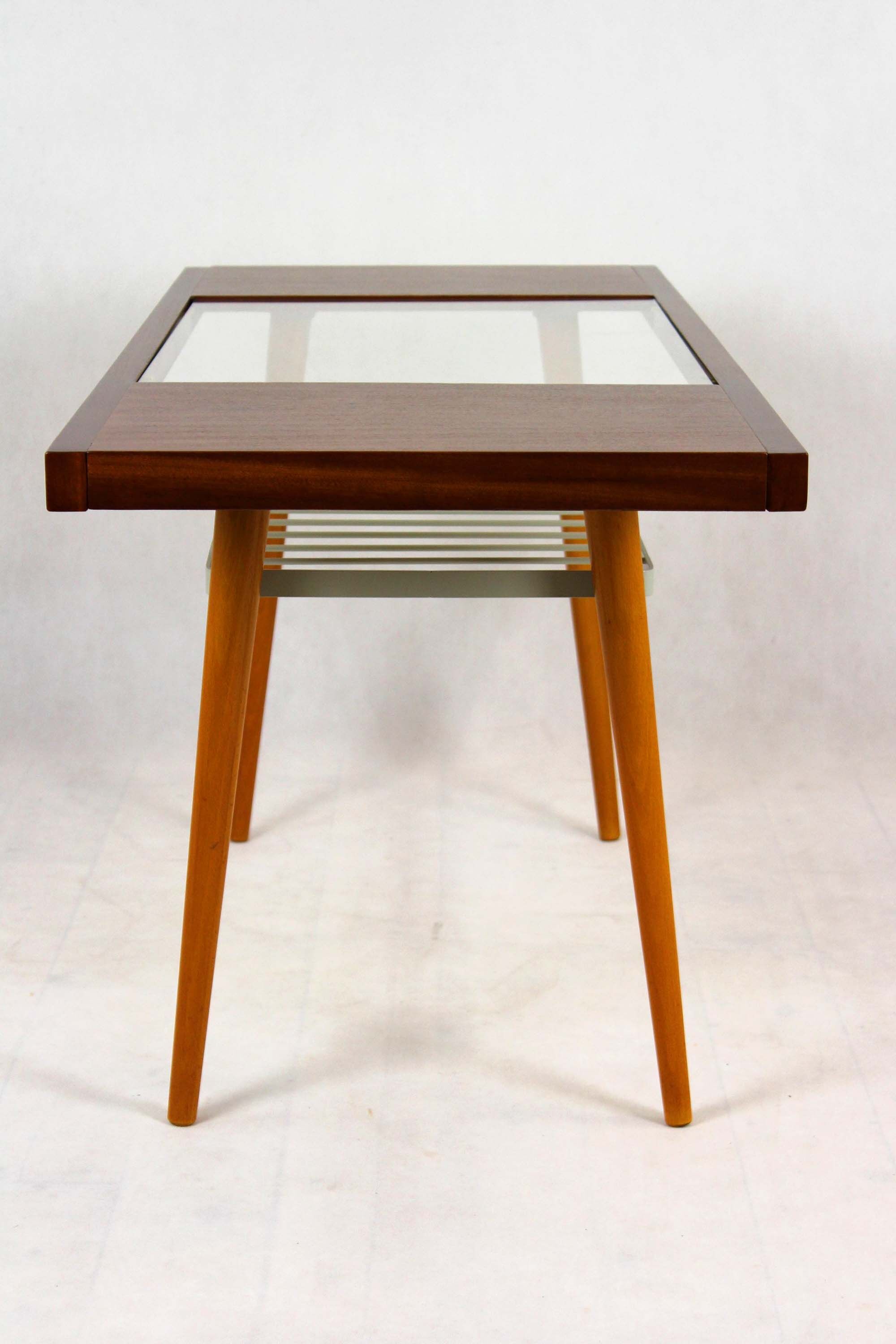 Glass top coffee table from Jitona, 1960