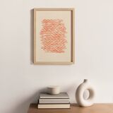 acrylic painting on paper - abstract painting B41 signed eawy