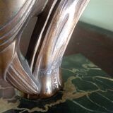 Frajou - Paire de Serre-livres aux oiseaux Pic & marbre portor