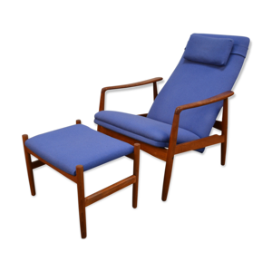 fauteuil et repose-pied - design danois