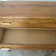 Cabinetmaker's chest of drawers - 4 drawers - golden oak - with oblique profile - compass feet - 1950