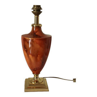 Vintage ceramic baluster lamp foot
