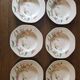 6 soup plates in vintage Spanish potensa earthenware