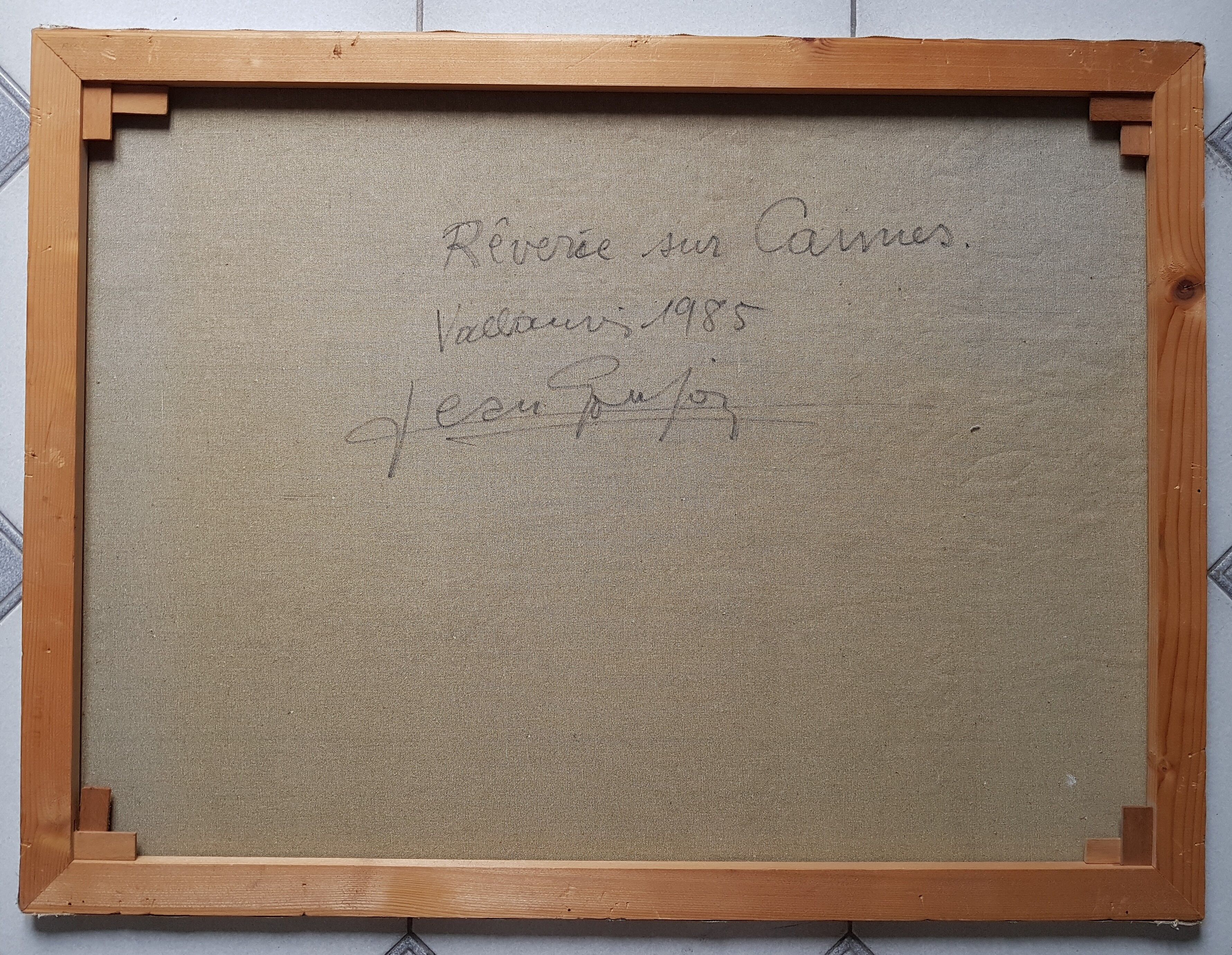 Painting by Jean Goujon "Spring on Cannes"