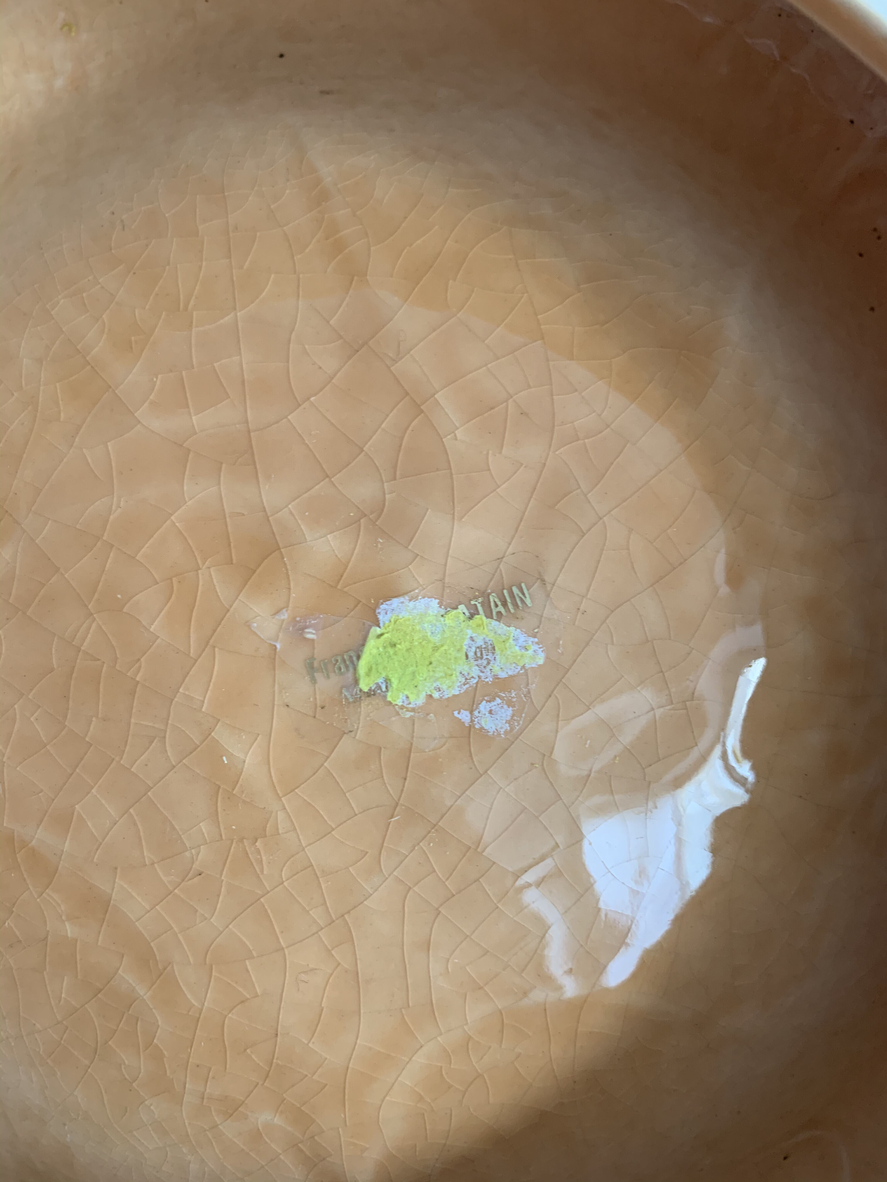 Orange ceramic cup François Chatain