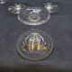 12 old champagne glasses in blown and engraved glass