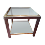 Belgo Chrom brass side table, 1980