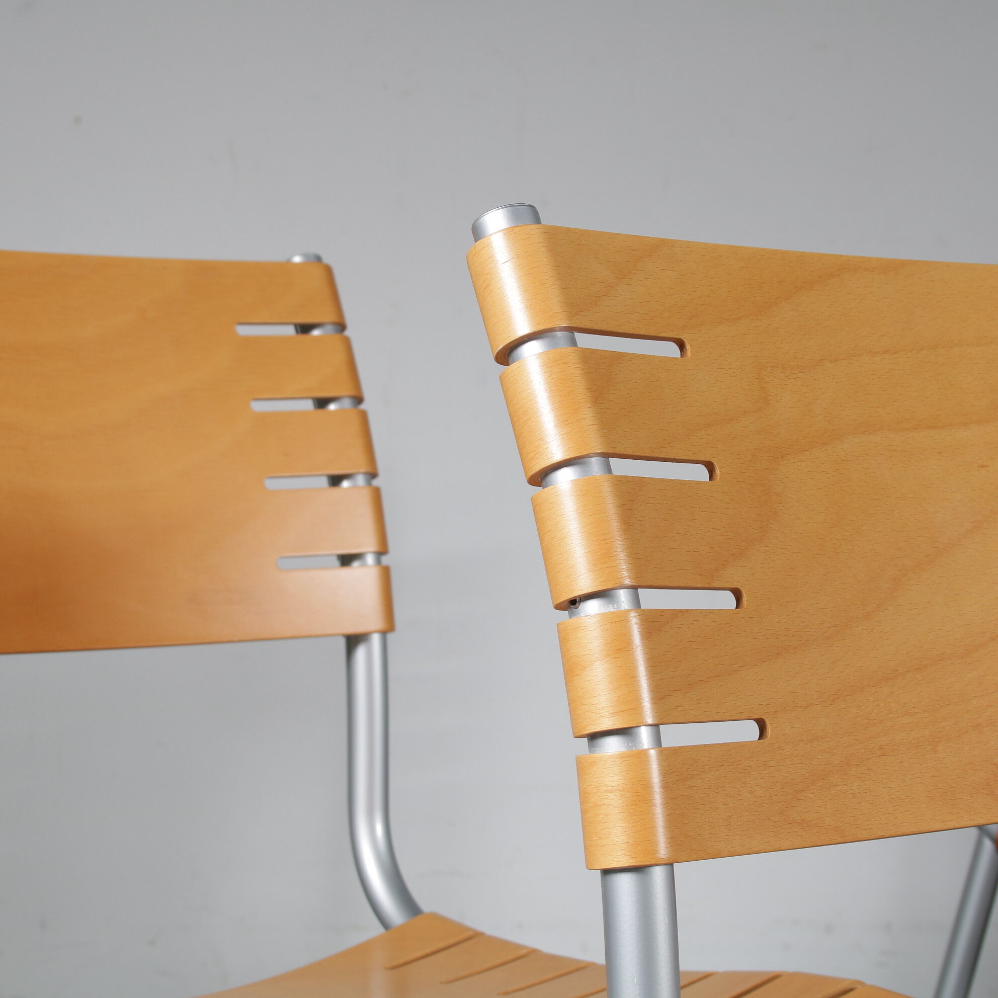 1980s Set of 6 dining chairs by Ruud jan Kokke for Harvink, Netherlands