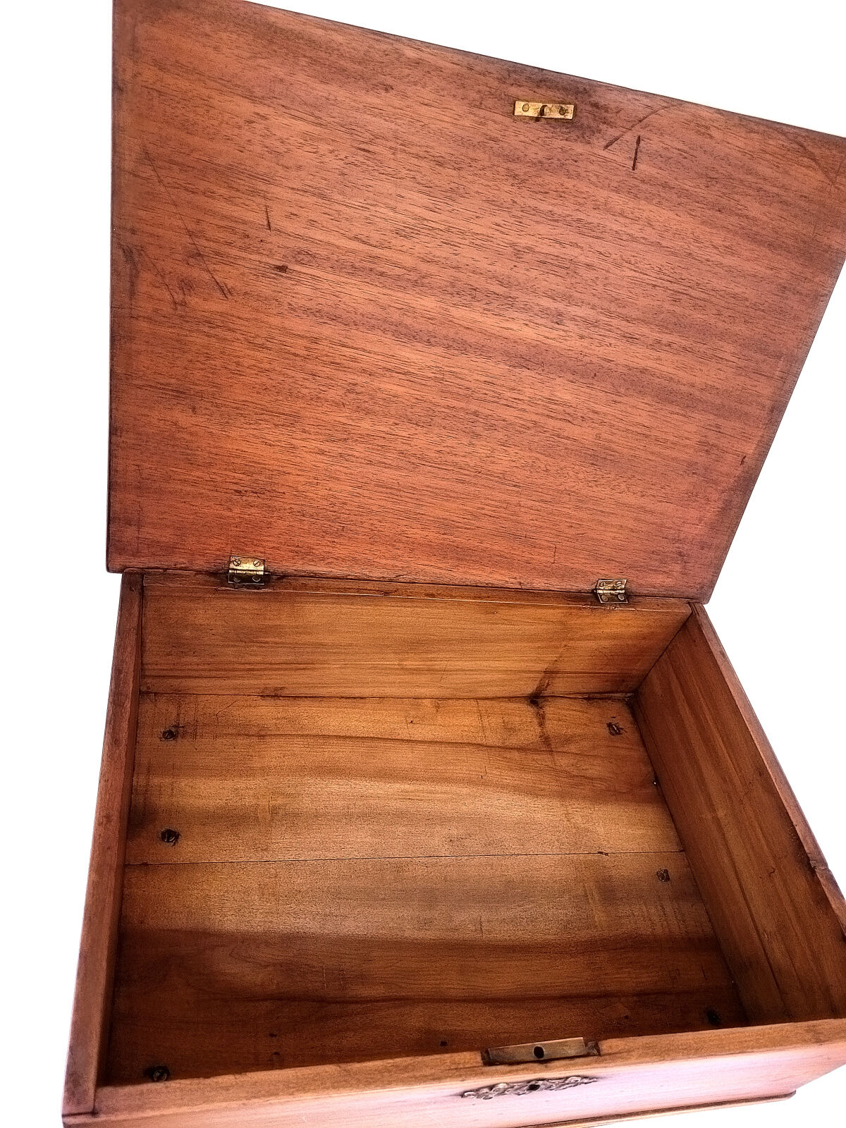 Old wooden sewing box