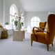 Modern Scandinavian Art Deco lounge chairs in velvet from the 1940s.