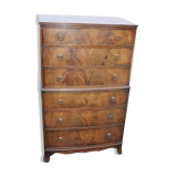 Mahogany chest on chest