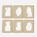 Set of 6 abstract giclee prints, A4