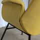 Vintage Mid-Century Modern Yellow Fabric Armchair - Alvin Lustig Style
