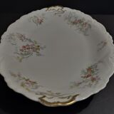 Plat de service ovale en porcelaine décor floral Charles Arhenfeldt Limoges