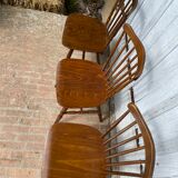 Set of 3 Baumann Menuet chairs