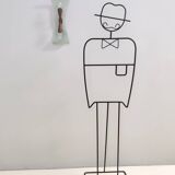 Vintage Brass and Etched and Curved Glass Wall Light ascribable to Fontana Arte