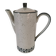 Cafetière vintage en grès moucheté – décor floral bleu marine