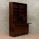 Omann Jun rosewood bookcase with secretaire