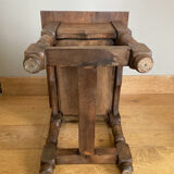 Chest bedside twentieth century solid oak pegged base spacer