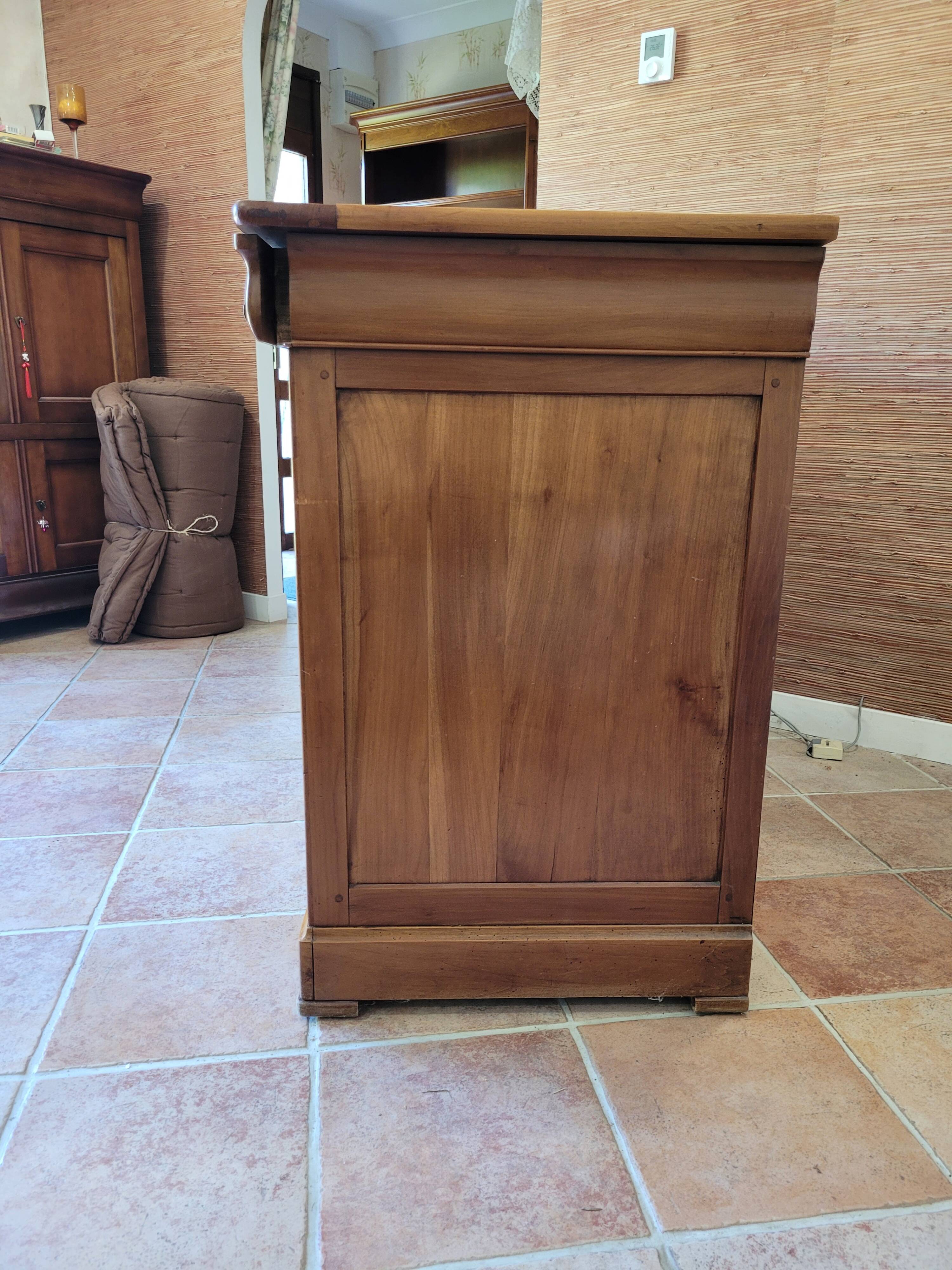 Antique Louis-Philippe Style Cherry Wood Buffet