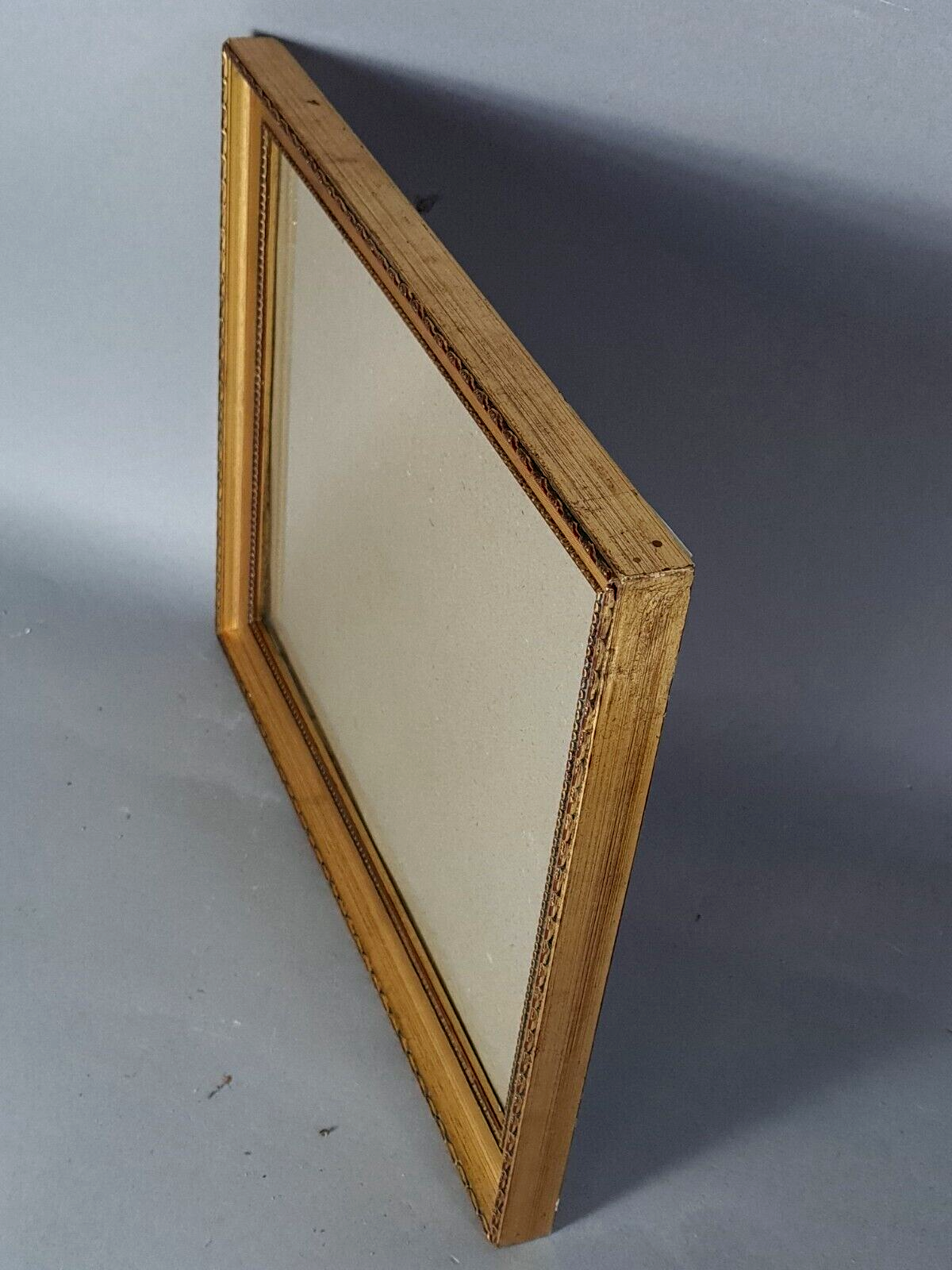 Beaded frame 34,5x28 foliage 30x24 cm gilded stucco wood with glass SB