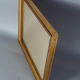 Beaded frame 34,5x28 foliage 30x24 cm gilded stucco wood with glass SB