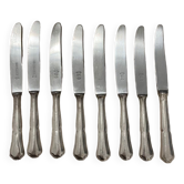 Set de 8 couteaux à fromage en métal argenté