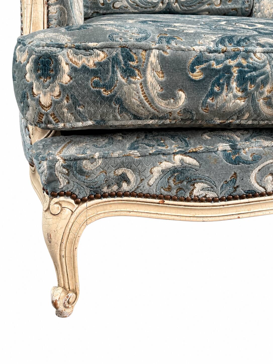 Set of 4 Louis XV cottage Provence armchairs