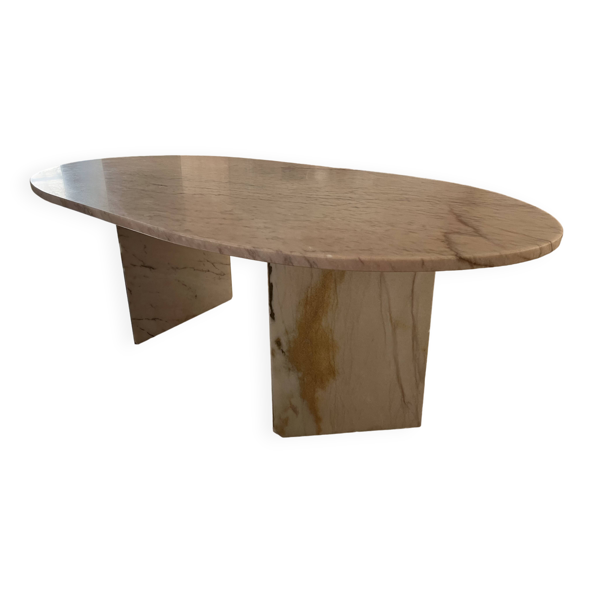 Pink marble table