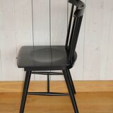 Black wooden bistro chairs