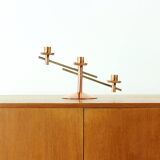 Bougeoir en cuivre et laiton, Tchécoslovaquie, années 1970