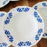 Set of 6 Boch oak leaf soup plates